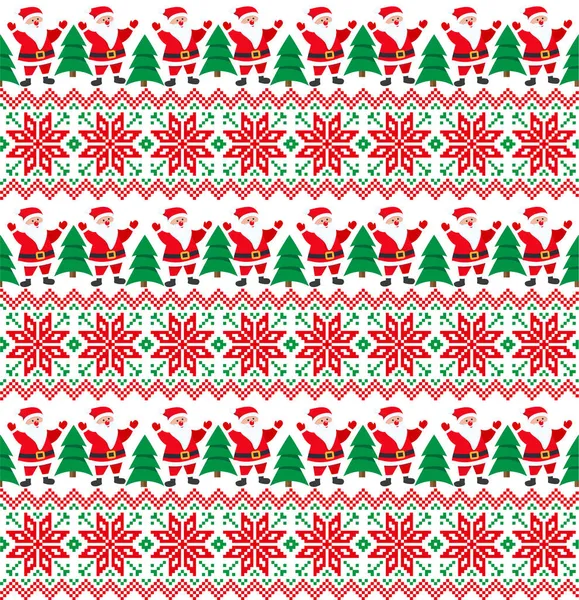 Gestricktes Muster Für Weihnachten Und Neujahr Strickpullover Design Aus Wolle — Stockvektor