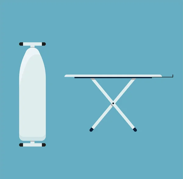 Folded Unfolded Ironing Board Icon Vector Illustration Flat Style Eps — Image vectorielle