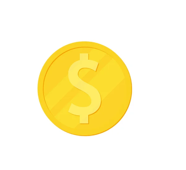 Δολάριο Εικονογράφηση Διάνυσμα Για Web Εφαρμογή Για Κινητά Επίπεδη Σχεδίαση — Διανυσματικό Αρχείο