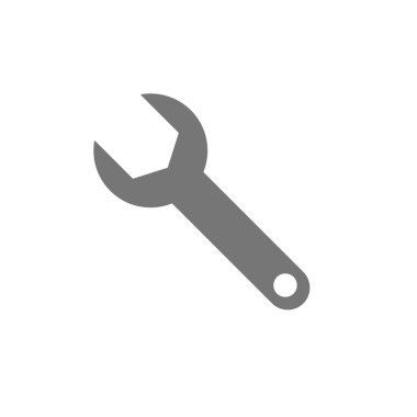 Anahtar. Düz bir şekilde çalışma aracı illüstrasyonu. Eps 10