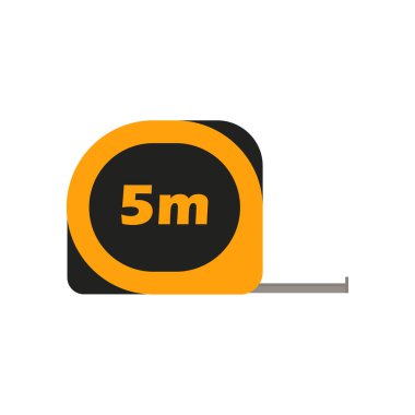 Hükümdar. Düz bir şekilde çalışma aracı illüstrasyonu. Eps 10