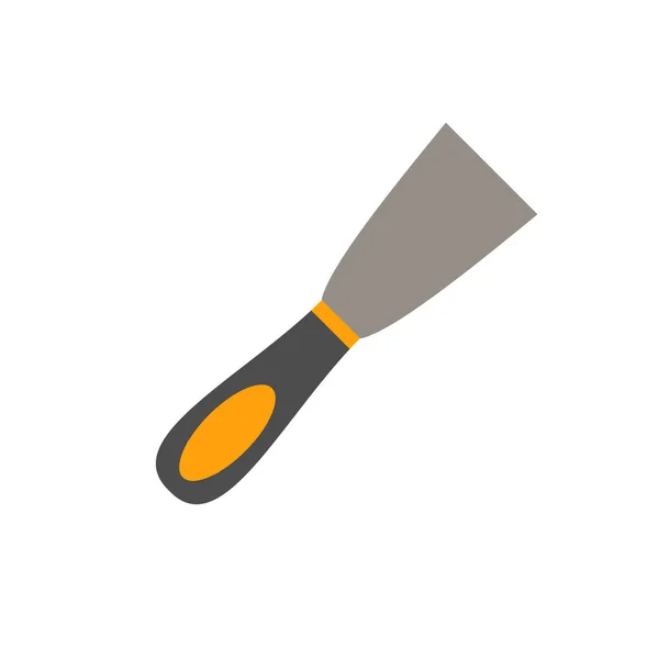 Nůž Tmel Pracovní Nástroj Ilustrace Plochém Stylu Eps — Stockový vektor