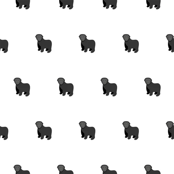 Monkeys Seamless Pattern Vector Illustration Flat Style Eps — стоковый вектор