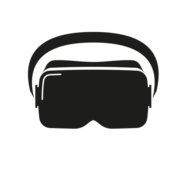 Gafas Vector Icono Auriculares Realidad Virtual Casco Realidad Virtual Gafas — Vector de stock