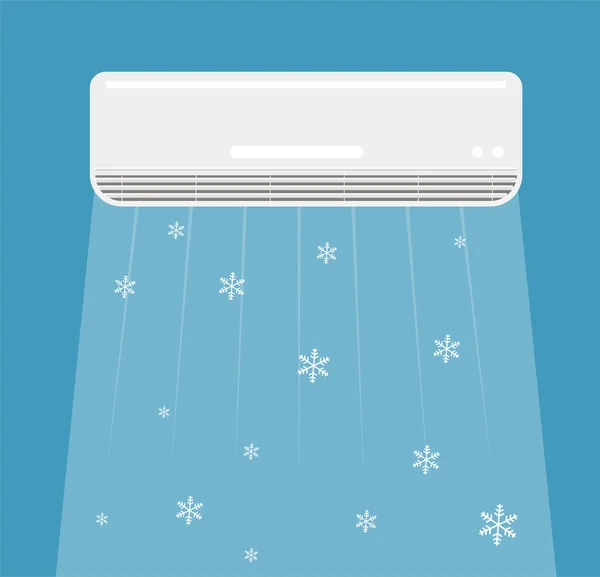 Airconditioner Vector Illustratie Geïsoleerd Achtergrond Verzameling Van Klimaatregelingsapparatuur Eps — Stockvector