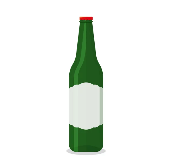 Blank Glass Beer Bottle New Design Eps — Stockový vektor