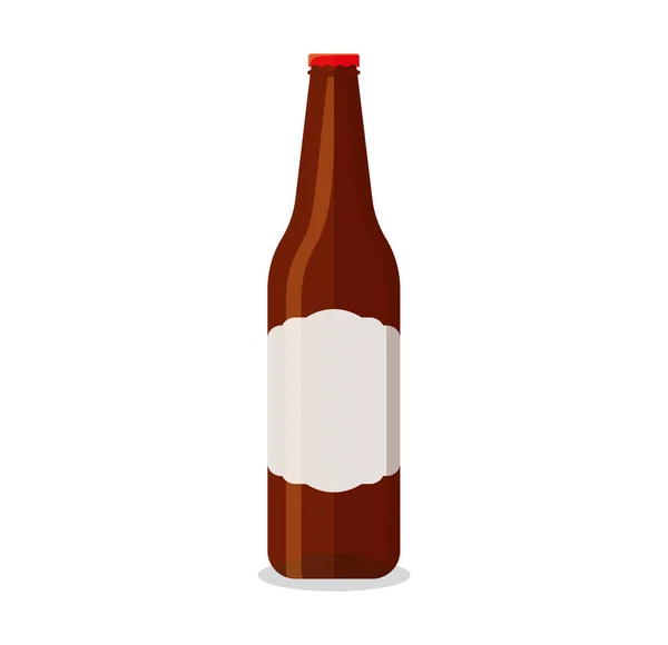 Puste Szklane Butelki Piwa Dla Nowego Projektu Eps — Wektor stockowy