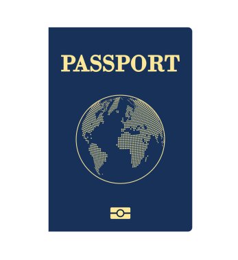 Vector international passport cover template Eps 10