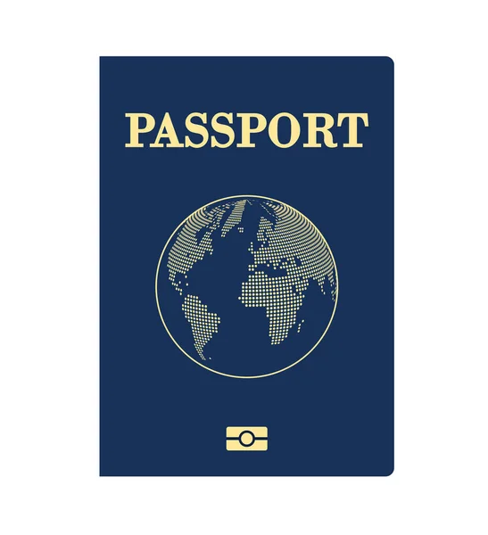 Vector International Passport Cover Template Eps — Stok Vektör