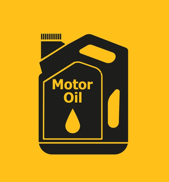 Plastic Canister Motor Engine Oil Vector Illustration Flat Style Eps — 스톡 벡터