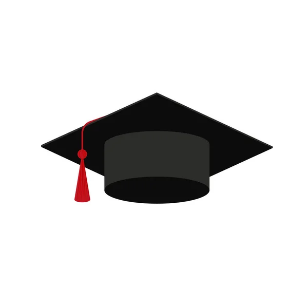 Graduation Cap Vector Isolated White Background Icon Graduation Cap Eps — ストックベクタ