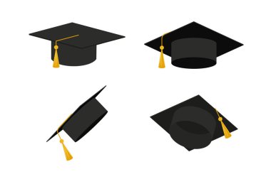 Graduation cap vector isolated on white background. Icon Graduation cap. eps 10