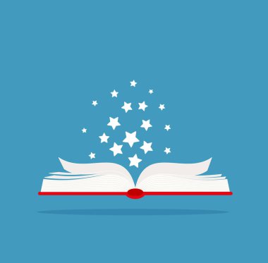 illustration of isolated magic book on white background EPS 10.