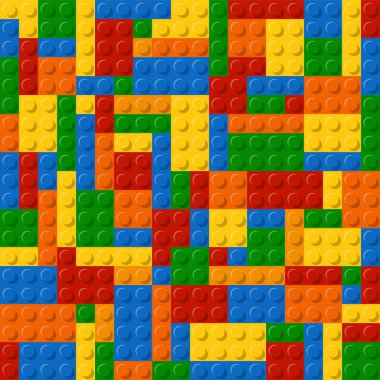 Template of plastic parts for text. 5 colors. Enjoy Eps 10