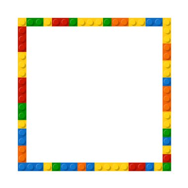 Template of plastic parts for text. 5 colors. Enjoy Eps 10