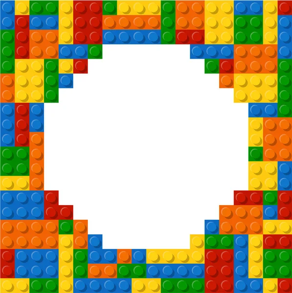 Template of plastic parts for text. 5 colors. Enjoy Eps 10
