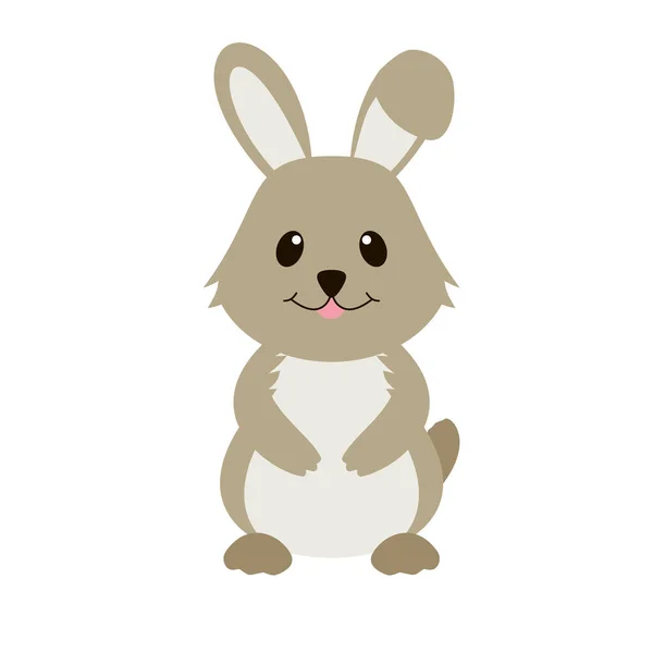 Cute Cartoon Rabbit Bunny Funny Hare Easter Banners Greeting Cards — Vetor de Stock