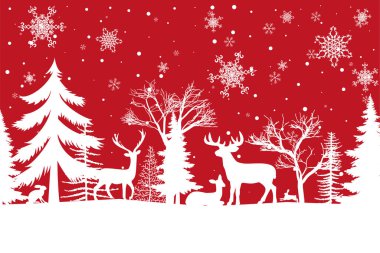 Buffalo Ekoseli 'nde Noel ve Yeni Yıl deseni. Tasarım ve yazdırma için şenlikli arkaplan
