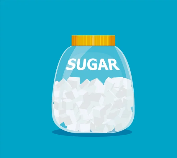 Açúcar Banco Cozinhar Ingredientes Despeje Vector Dos Desenhos Animados Bebe —  Vetores de Stock