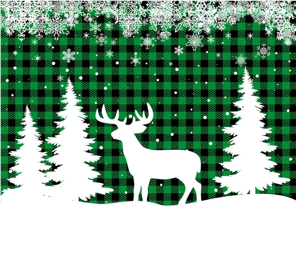 水牛城的圣诞和新年模式 设计和印刷的节日背景 — 图库矢量图片