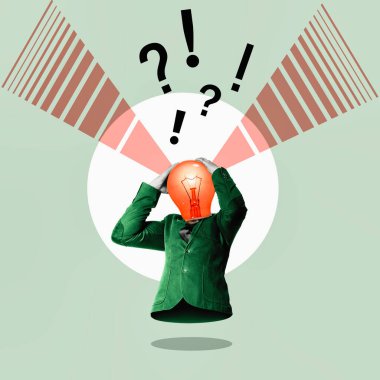 İş sorunları konsepti. Sanat kolajı.