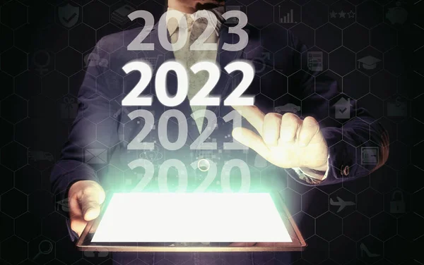 Tecnología Moderna Nuevo Año 2022 Concepto Tecnológico —  Fotos de Stock