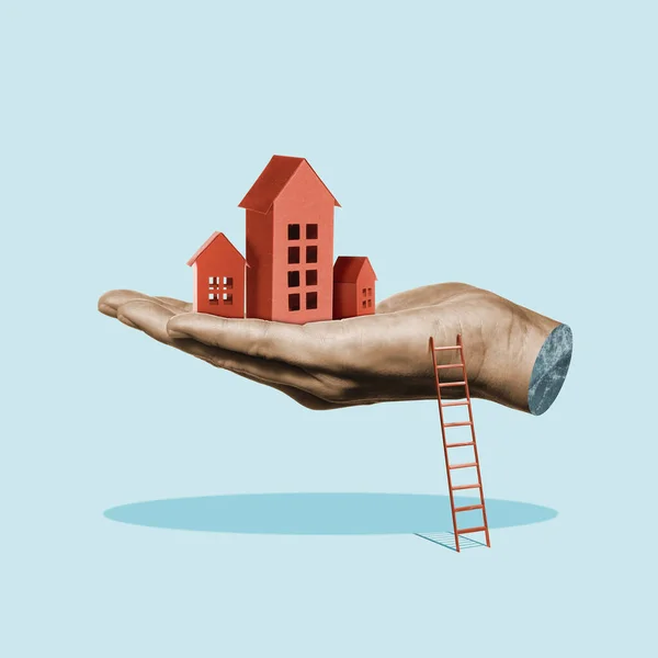 New Offers Real Estate Market Art Collage — Fotografia de Stock