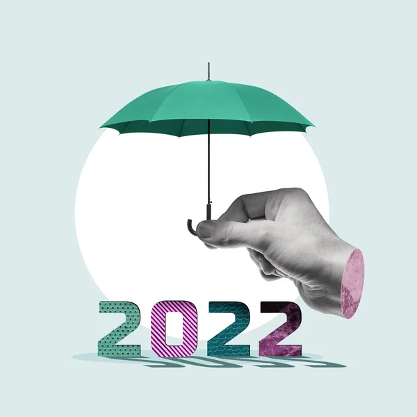 Protección Empresarial 2022 Collage Arte —  Fotos de Stock