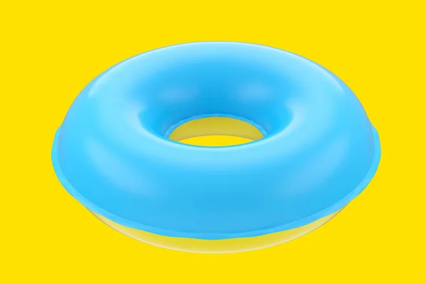 Inflatable Ring Kids Swimming Pool Gravity Mockup Isolated White Background — Stock Photo, Image