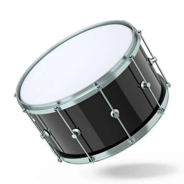 Tamburo Realistico Sfondo Bianco Concetto Rendering Strumento Musicale Drum Machine — Foto Stock