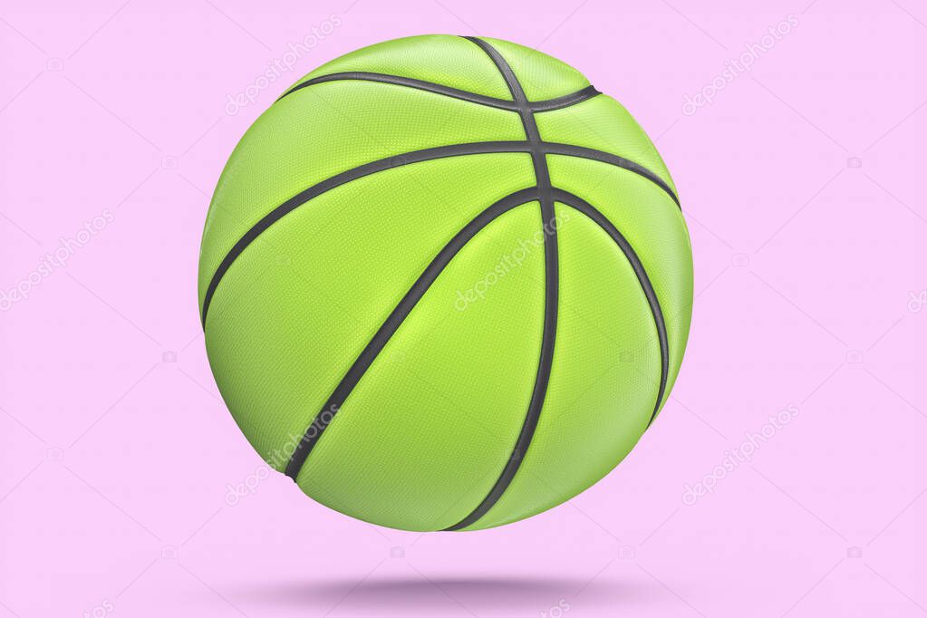 Pallone Basket Verde Isolato Sfondo Rosa Rendering Accessori Sportivi Gioco  - Foto Stock: Foto, Immagini © CheersGroup 546227644