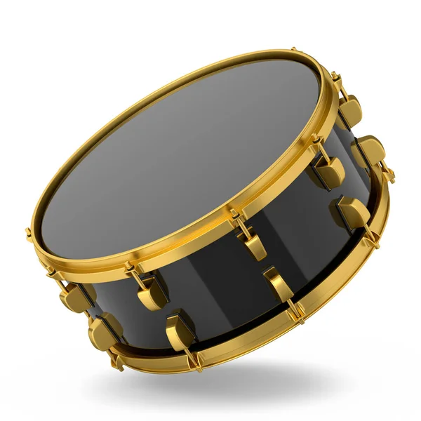 Realistische Trommel Witte Achtergrond Renderen Concept Van Muziekinstrument Drum Machine — Stockfoto