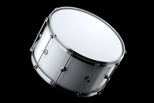 Bateria Realista Fundo Preto Renderizar Conceito Instrumento Musical Tambor Máquina — Fotografia de Stock