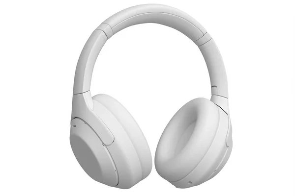 Render Gaming Headphones White Monochrome Background Concept Cloud Gaming Game — Stock Photo, Image