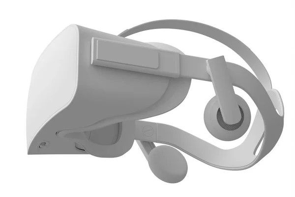 Virtual Reality Brillen Isoliert Auf Weißem Monochromen Hintergrund Rendering Von — Stockfoto