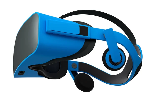 Gafas Realidad Azul Virtual Aisladas Sobre Fondo Blanco Representación Gafas —  Fotos de Stock