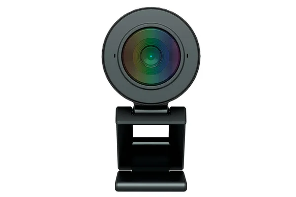 Webcam Permanecer Stand Aislado Sobre Fondo Blanco Representación Cámara Web — Foto de Stock