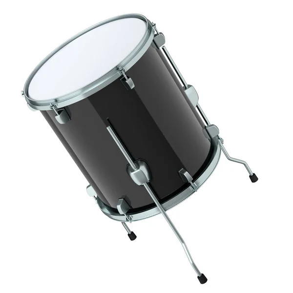 Realistic Drum White Background Render Concept Musical Instrument Drum Machine — Stock Photo, Image