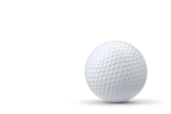 高尔夫球在白色背景上隔离 3D为团队游戏提供体育配件 — 图库照片