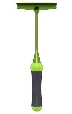 Beyaz arka planda çiçek ve sebze dikmek için tahta sopalı çapa. Organik çiftliğin 3D canlandırma kavramı