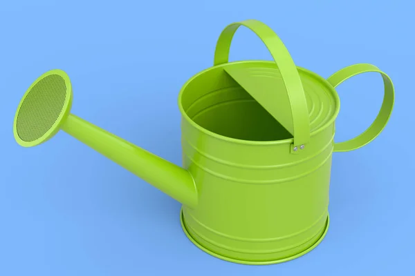 Watering Can Isolated Blue Background Render Concept Gardening Equipment Tools — стоковое фото