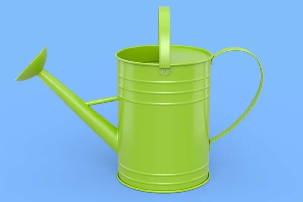 Watering Can Isolated Blue Background Render Concept Gardening Equipment Tools — стоковое фото