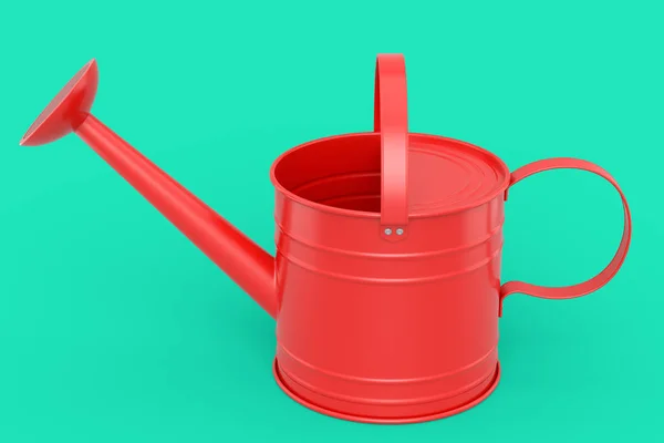 Watering Can Isolated Green Background Render Concept Gardening Equipment Tools — Stockfoto