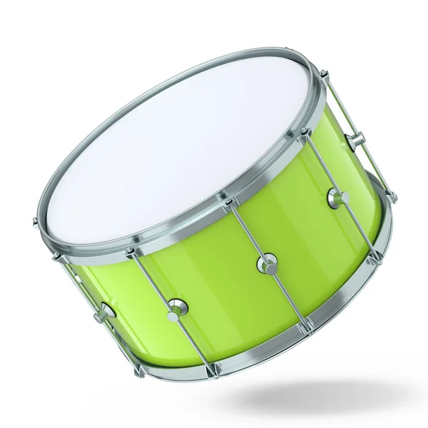 Realistic Drum White Background Render Concept Musical Instrument Drum Machine — Foto Stock