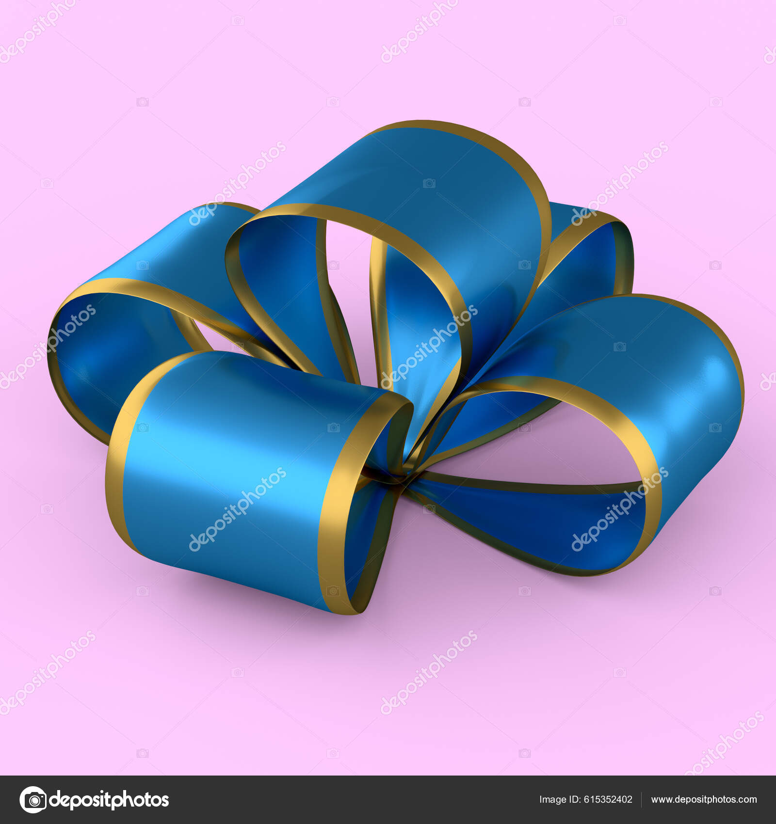 Gift ribbon bow, Stock image