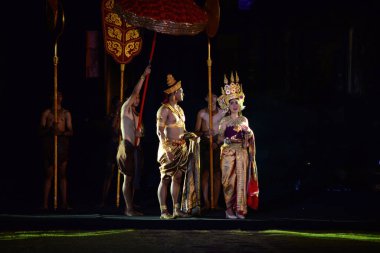 Nakhon Ratchasima, Tayland 22 Aralık 2021: Phimai Festivali, 22-26 Aralık 2021 tarihleri arasında Phimai Tarih Parkı 'nda gerçekleştirilecek.