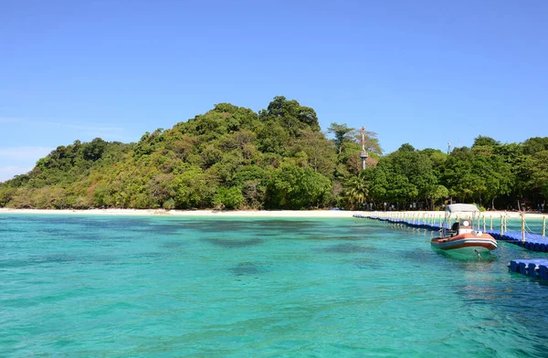 Koh Rok Wyspa Rok Mały Archipelag Południowej Tajlandii Morzu Andamańskim — Zdjęcie stockowe