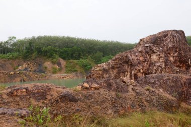Muhteşem Kuan Noi Büyük Kanyonu Phatthalung, Tayland 'ın güneyinde, Khuan Khanun Bölgesi, Phatthalung Eyaleti, Tayland