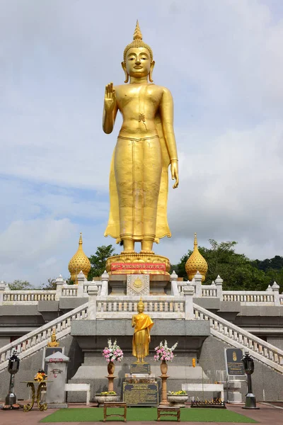 Gigantisk Gyllene Buddha Vid Namn Phra Phuttha Mongkhon Maharat Byggd — Stockfoto
