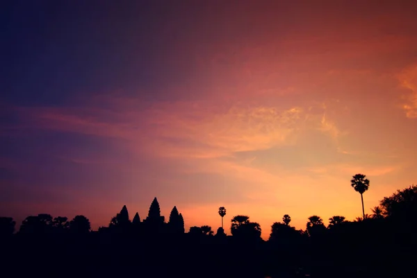 Sunrise Angkor Wat Complejo Templos Budistas Siem Reap Camboya — Foto de Stock